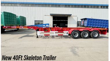 New 40Ft Skeleton Trailer will be export to Dar es Salaam