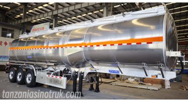 3 Axle 45000 Liters Aluminum Tanker Trailer will be sent to Dar es Salaam