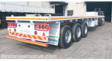 A Set of Flat Bed Trailer and Skeletal Semi Trailer will be export to Tanzania