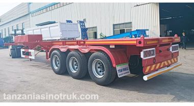 Tri Axle Flatbed Trailer and 40Ft Skeleton Trailer will be sent to Tanzania