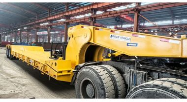 60 Ton Hydraulic Gooseneck Lowboy Trailer will be Sent to Tanzania