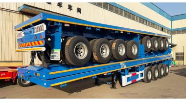 4 Axle Flatbed Semi Trailer will be Sent to Tanzania