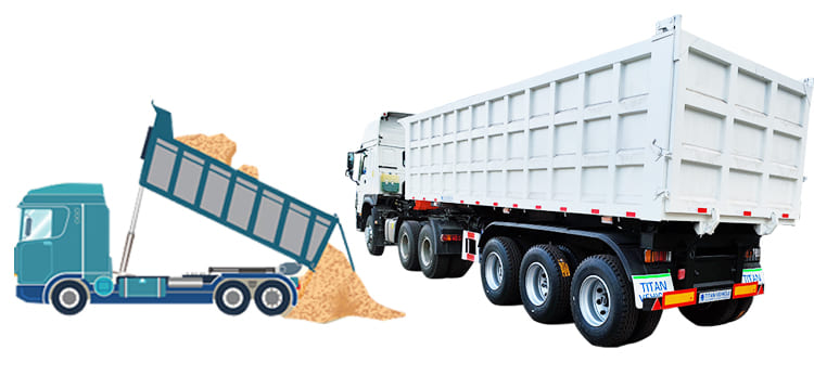 How Tipper Semi Trailer unloading？