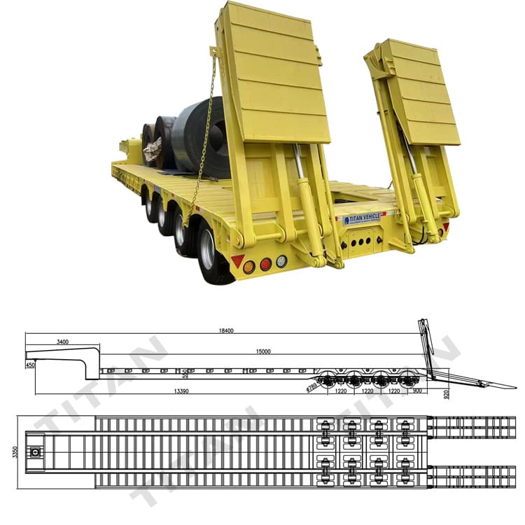 What is a Semi Low Bed Trailer Used for in Tanzania?