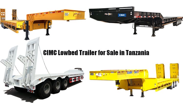 CIMC Semi Lowbed Trailer in Tanzania