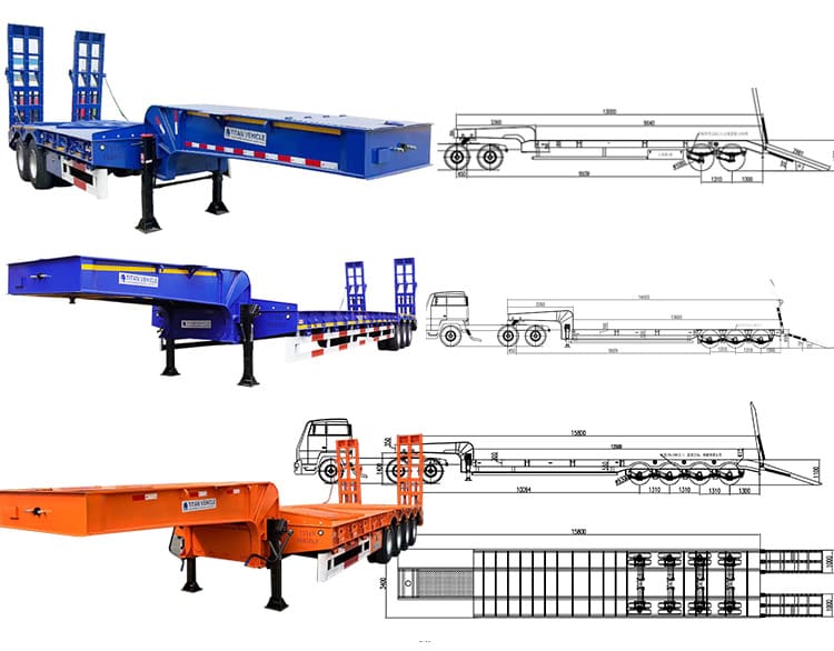 Low Bed Truck Trailer Dimensions