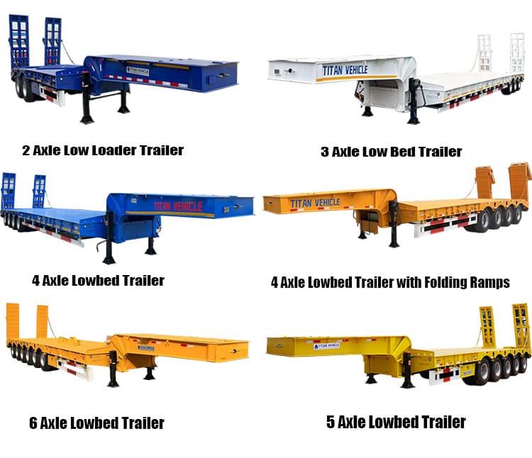 TITAN Low Bed Truck Trailer in Tanzania