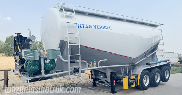 40CBM Bulker Cement Tanker Trailer Price in Tanzania