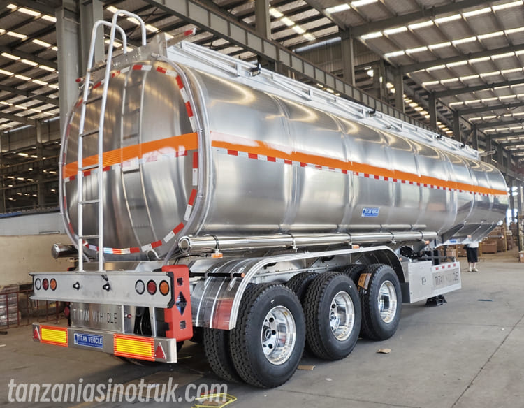 3 Axle 45000 Liters Aluminum Tanker Trailer for Sale in Tanzania Dar es Salaam