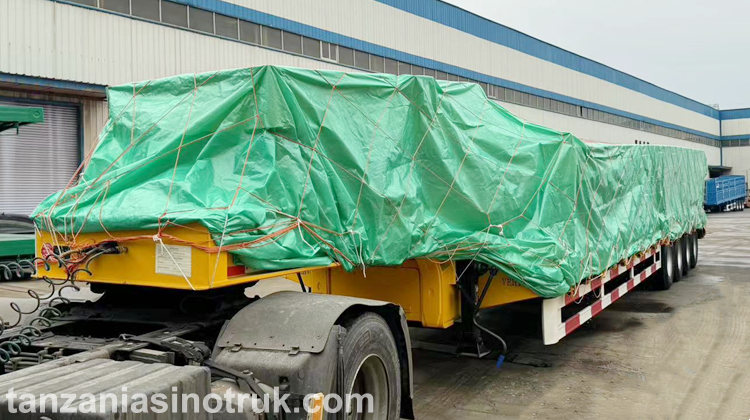 4 Axle 100 Ton Lowbed Trailer | Low Bed Trailer With Ramp Price in Tanzania