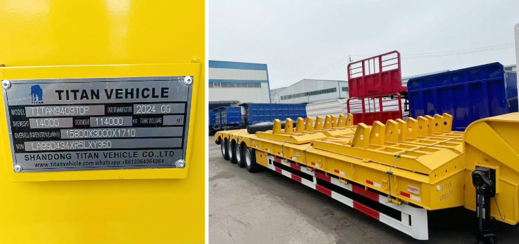 4 Axle 100 Ton Lowbed Trailer