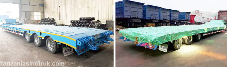 3 Axle Lowbed Trailer for Sale in Tanzania