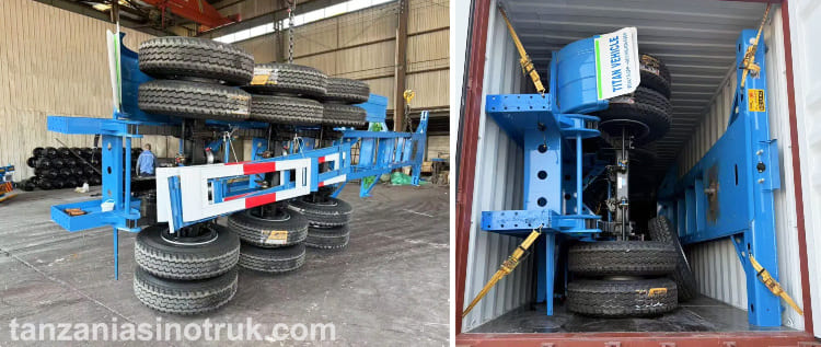 Tri Axle Skeletal Trailer for Sale in Tanzania