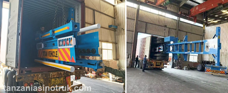 Tri Axle Skeletal Trailer for Sale in Tanzania