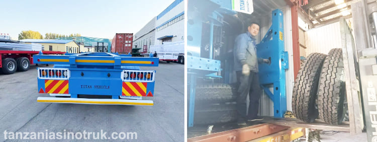 Tri Axle Skeletal Trailer for Sale in Tanzania