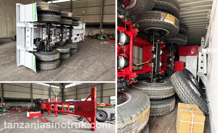 Tri Axle Flatbed Trailer and 40Ft Skeleton Trailer for Sale in Tanzania