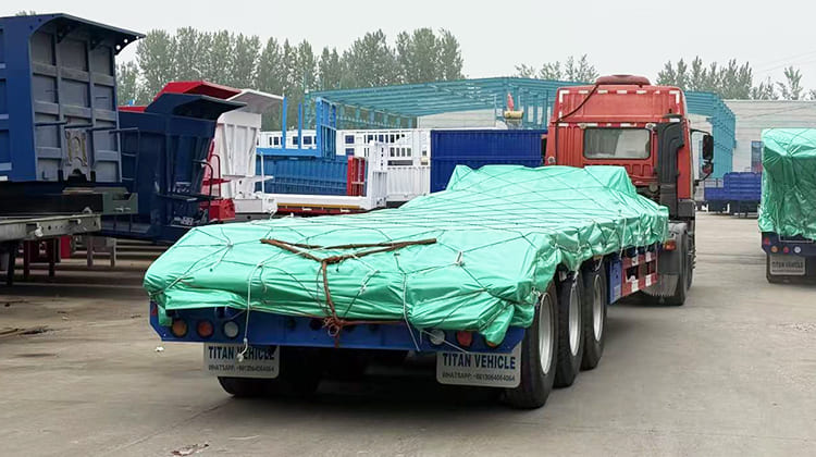 3 Axle 40Ft Low Bed Trailers for Sale in Tanzania