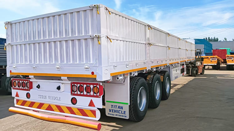 Tri Axle Dropside Trailer for Sale in Tanzania