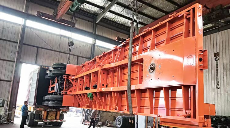 Tri Axle Flat Deck Trailer for Sale in Tanzania