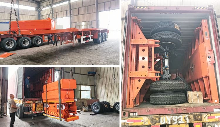Tri Axle Flat Deck Trailer for Sale in Tanzania