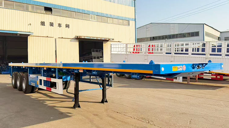 4 Axle Flatbed Semi Trailer for Sale in Tanzania