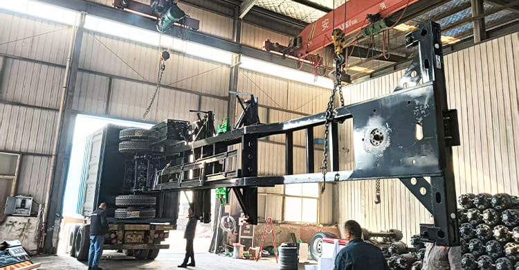 40Ft Container Chassis Trailer for Sale in Tanzania