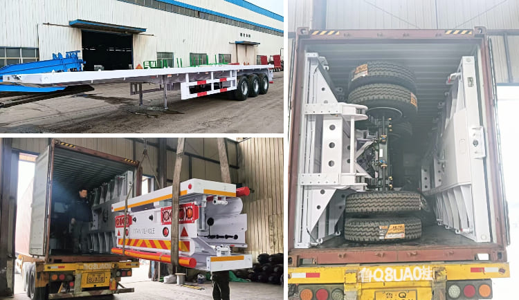 Tri Axle Flat Deck Trailer for Sale in Tanzania