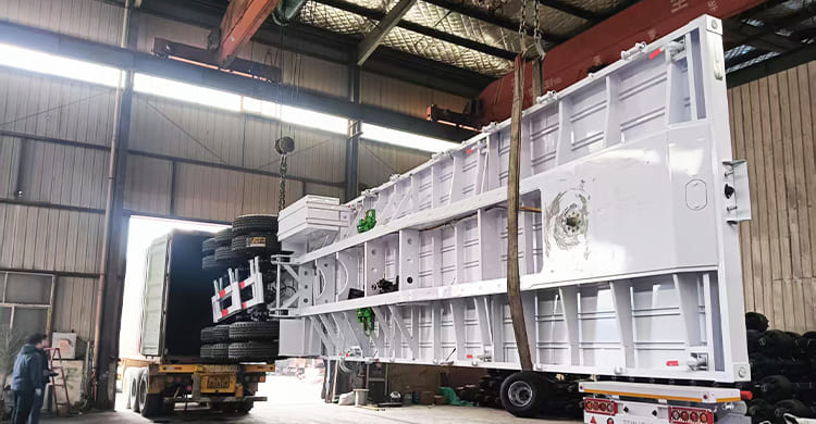 Tri Axle Flat Deck Trailer for Sale in Tanzania