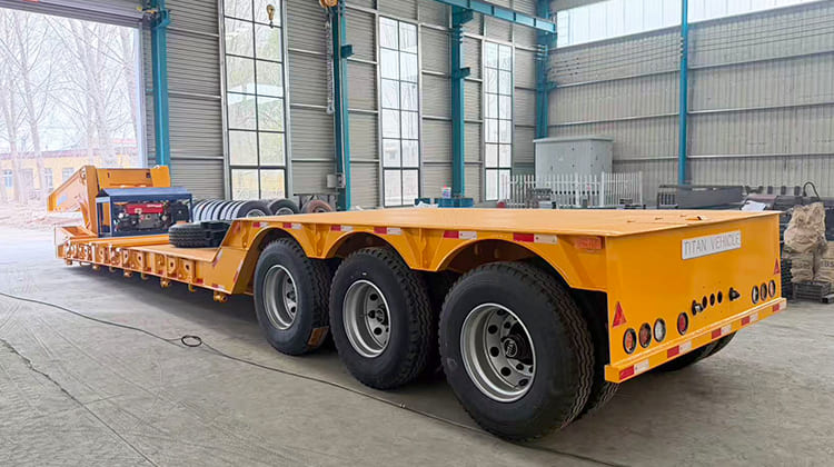 80 Ton Lowboy Gooseneck Trailer for Sale in Tanzania