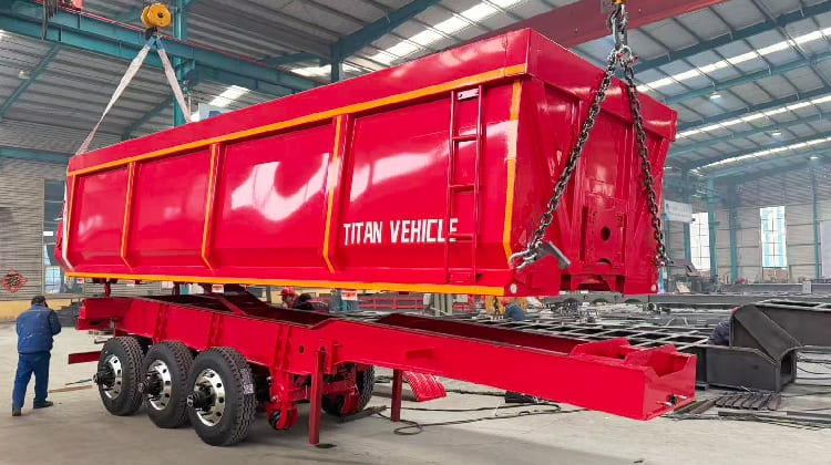 Tri Axle Semi Tipper Trailer for Sale in Tanzania