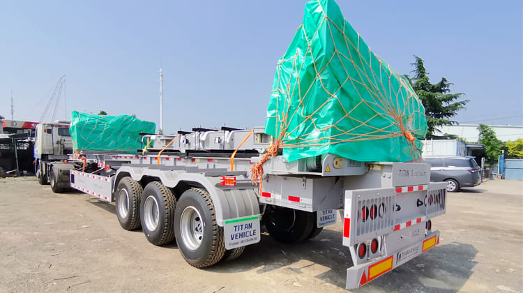 37T Container Side Loader Trailer for Sale in Tanzania
