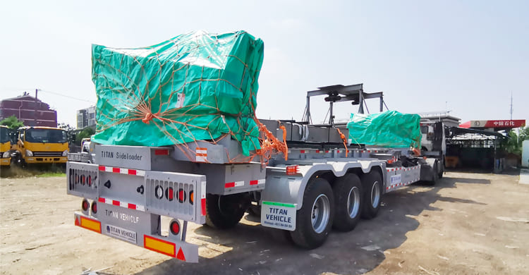 37T Container Side Loader Trailer for Sale in Tanzania