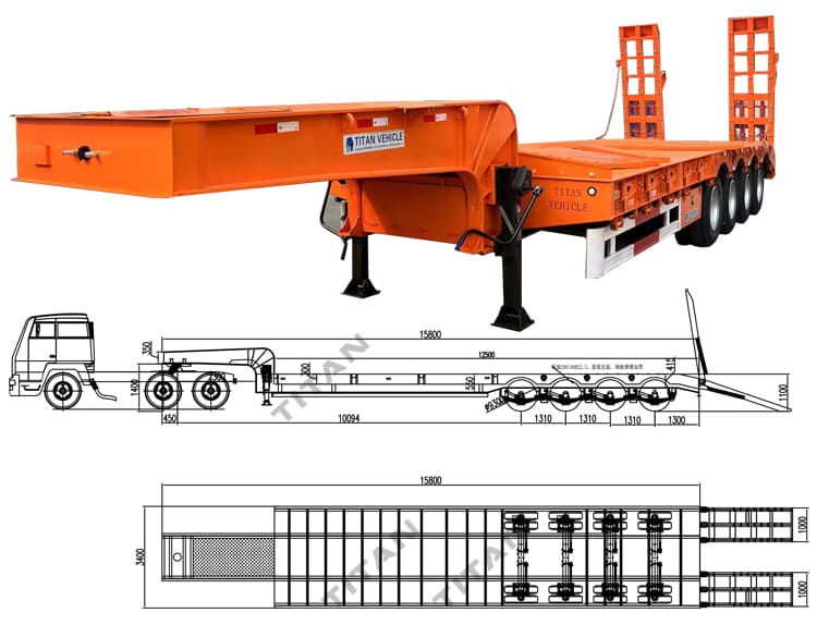 lowbed truck trailer for sale in tanzania