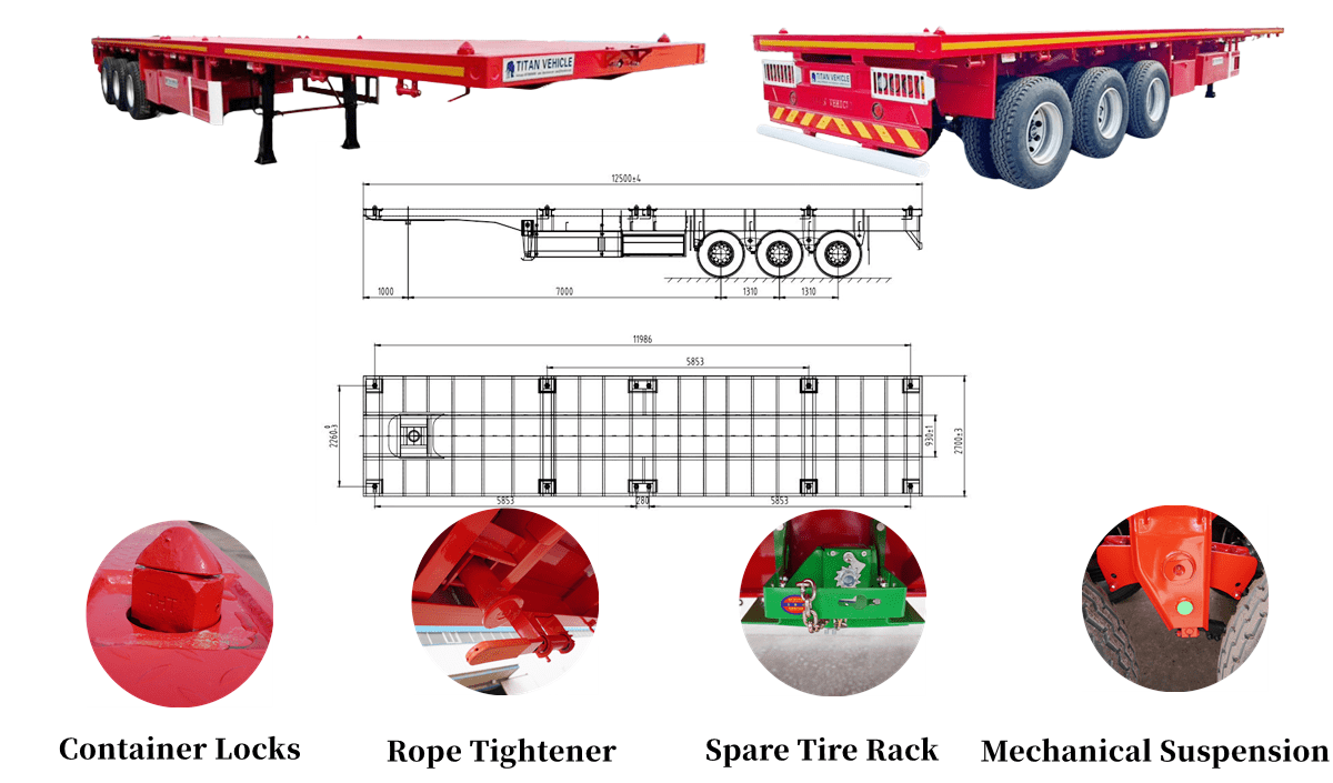 Flatbed Trailers for Sale in Tanzania | Flat Bed Trailer Price in Dar es Salaam