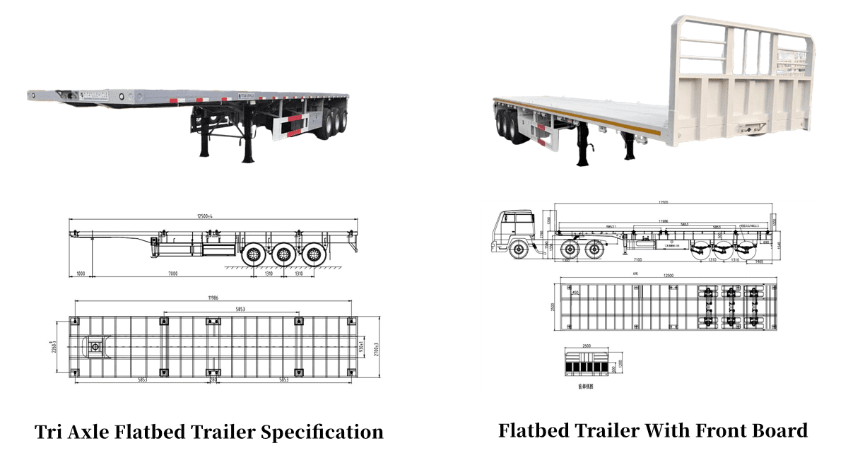 Flatbed Trailers for Sale in Tanzania | Flat Bed Trailer Price in Dar es Salaam