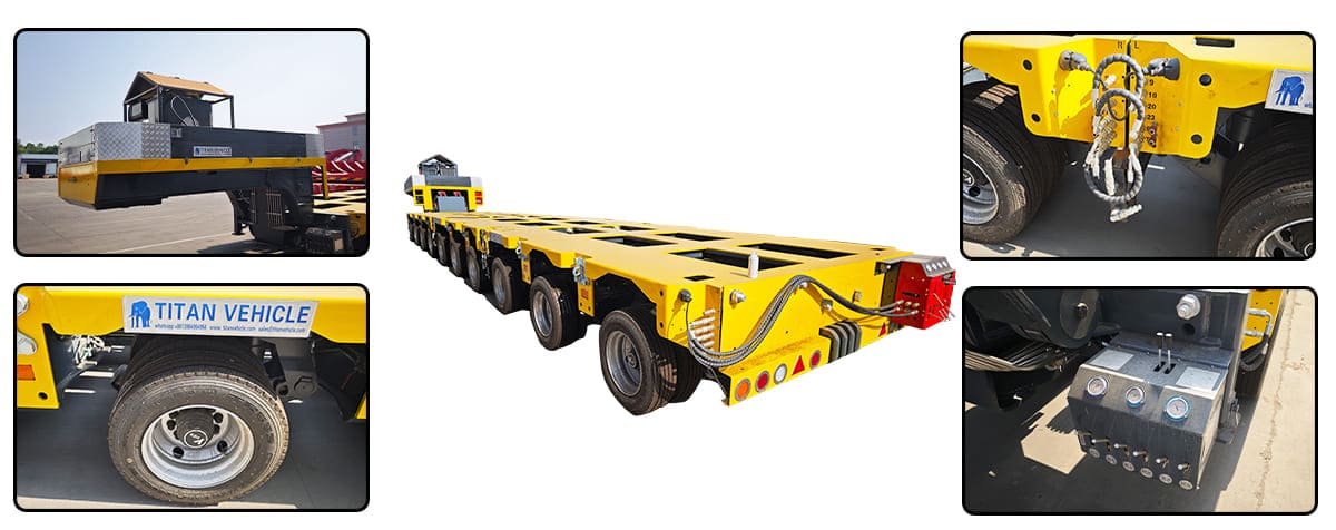 Hydraulic Modular Trailer for Sale | Self Propelled Modular Trailer (SPMT trailer) | Goldhofer Modular Trailer | Nicolas Trailer in Brazil
