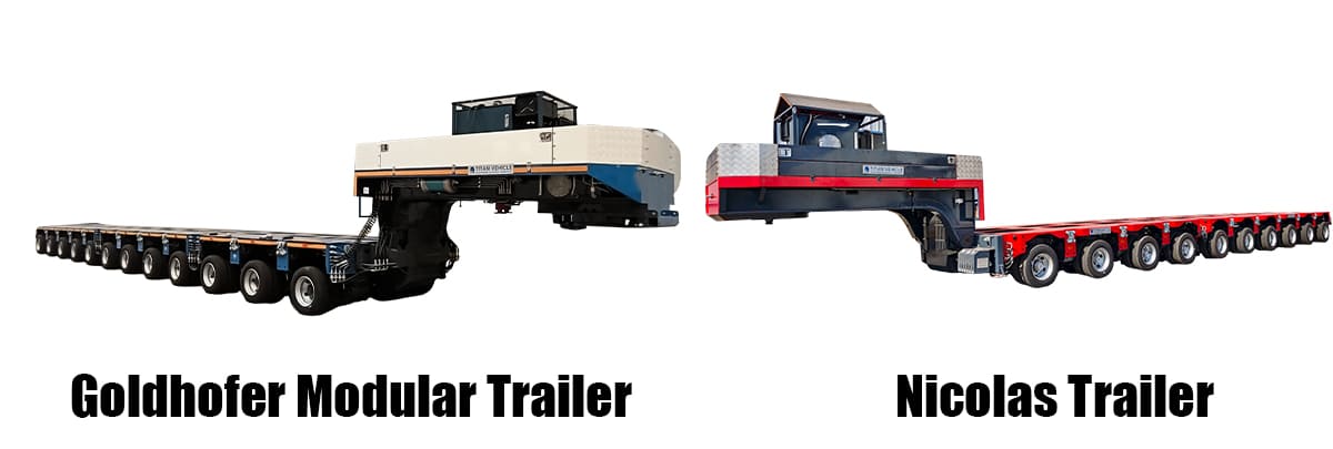 Hydraulic Modular Trailer for Sale | Self Propelled Modular Trailer (SPMT trailer) | Goldhofer Modular Trailer | Nicolas Trailer in Brazil