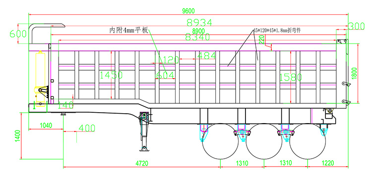 Semi Tipper | 100T 3 Axle Tipper Trailer for Sale Manufacturers i