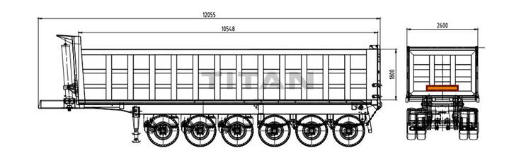 6 Axle Dump Truck Semi Tipper Trailer for Sale in Ghana Tamale