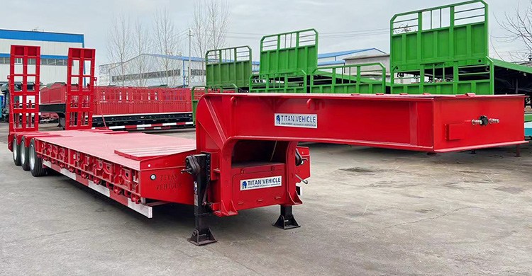 3 Axle Semi Lowbed Trailer for Sale | Lowbed Truck Trailer for Sale in Tanzania Mwanza