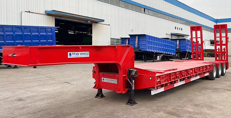 3 Axle Semi Lowbed Trailer for Sale | Lowbed Truck Trailer for Sale in Tanzania Mwanza