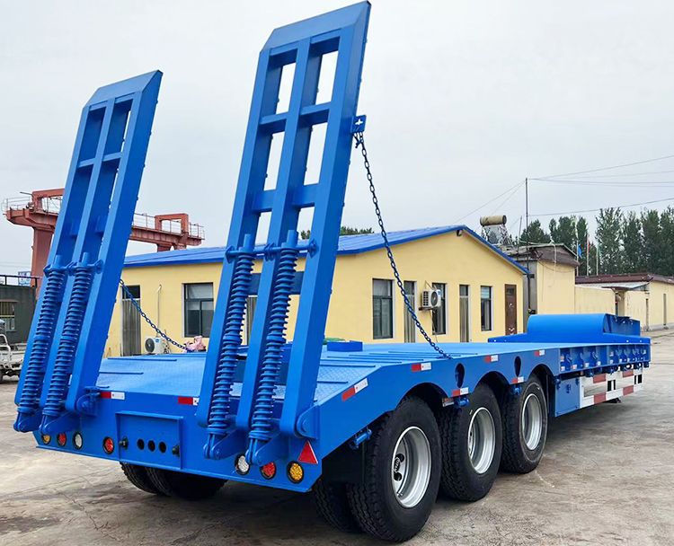 3 Axle 40Ft Low Bed Trailer Price | Low Bed Semi Trailer for Sale in Tanzania
