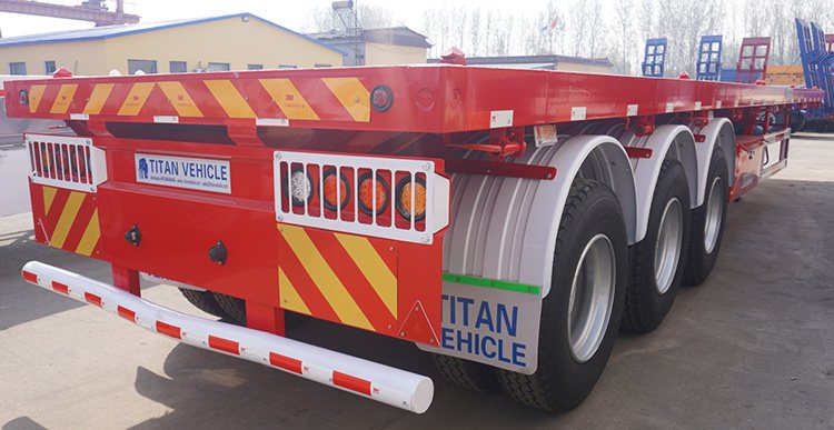 12M Semi Flatbed Tri Axle Trailer for Sale in Tanzania Dar Es Salaam