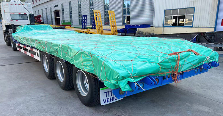 3 Axle 40Ft Low Bed Trailer Price | Low Bed Semi Trailer for Sale in Tanzania