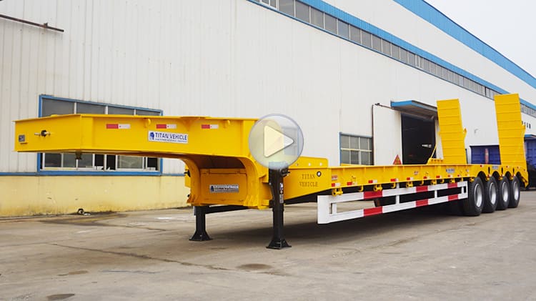 Drop Bed Low Loader Trailer | Low Bed Loader | Tractor Low Loader Trailer for Sale in Tanzania