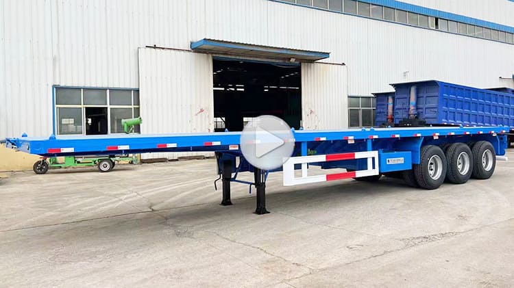 40 Feet Flatbed Trailer 3 Axle | Container Flatbed Trailer Price in Tanzania