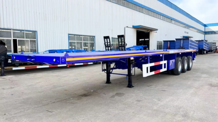 3 Axle 40 Ft Flatbed Semi Trailer for Sale Near Me in Guinea