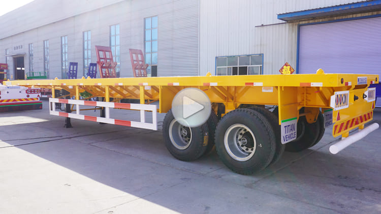 2 Axle 40 Ft Flat Bed Semi Trailers for Sale Near Me in Tanzania Dar es Salaam