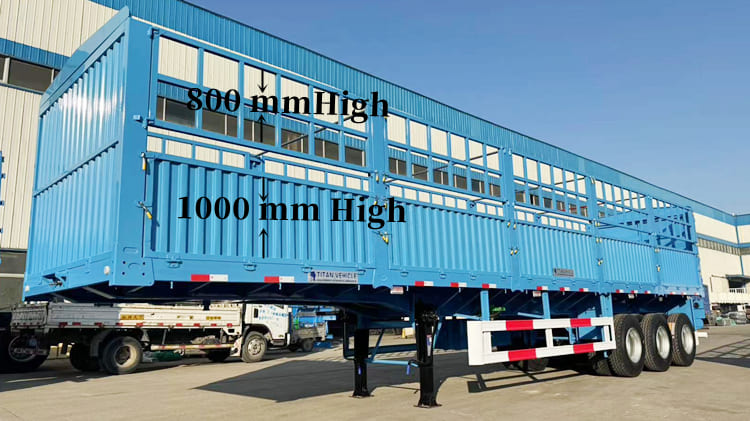 Tri Axle Fence Stake Semi Trailers for Sale in Tanzania Dar es Salaam 