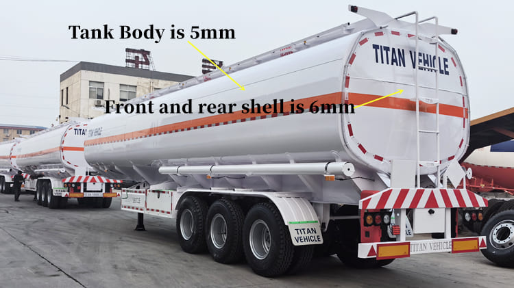 Tri Axle 50000 Liters Fuel Tanker Trailer for Sale in Tanzania Dar es Salaam